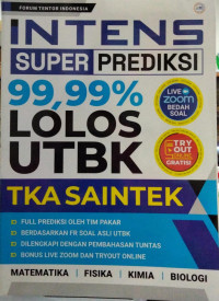 Intens Super Prediksi 99.99% Lolos UTBK, TKA Saintek